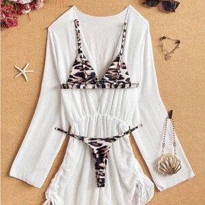 Leopard Print Bikini Set